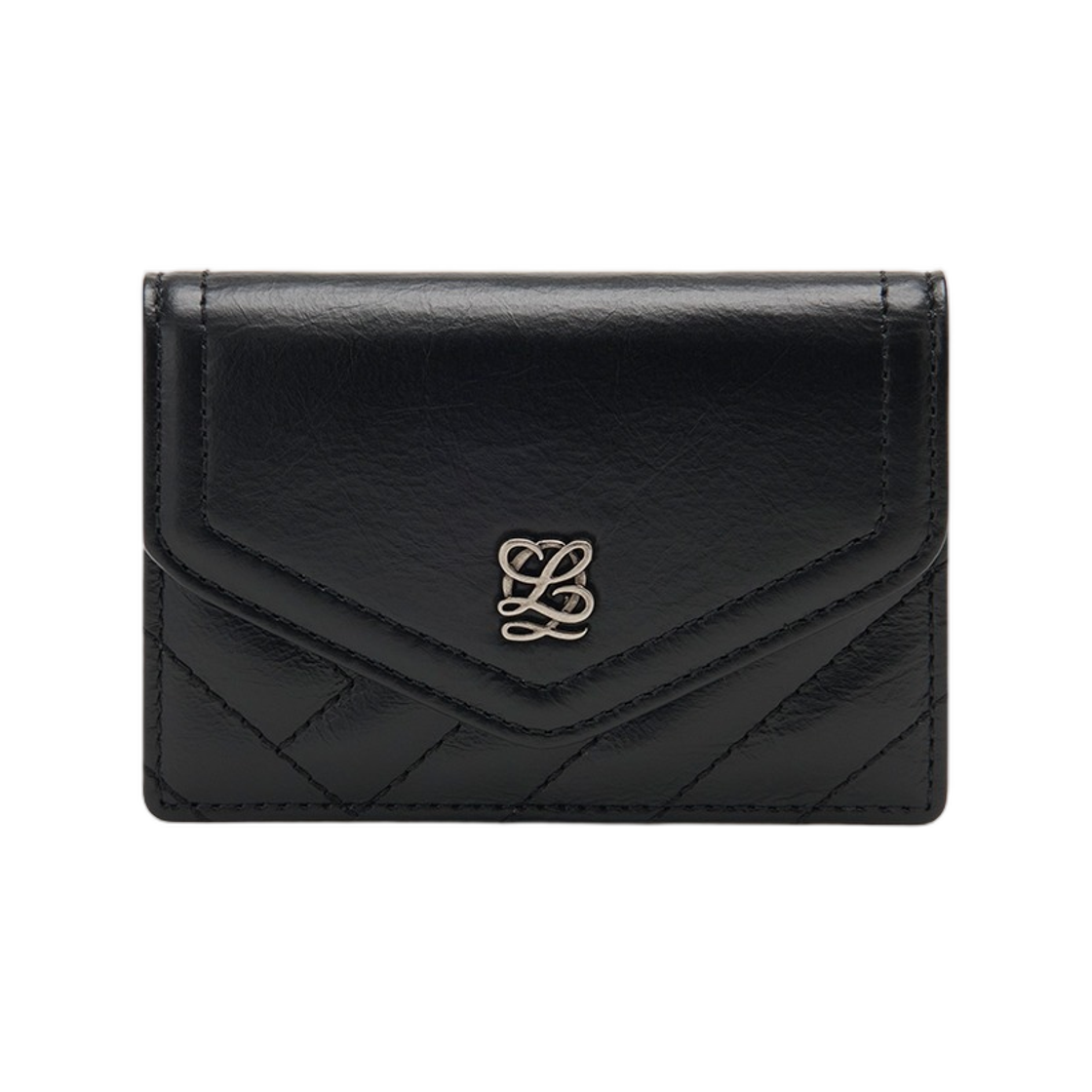 LLST1QT03FI1BL0171 Louis Quatorze L-Quilting Card Holder Black