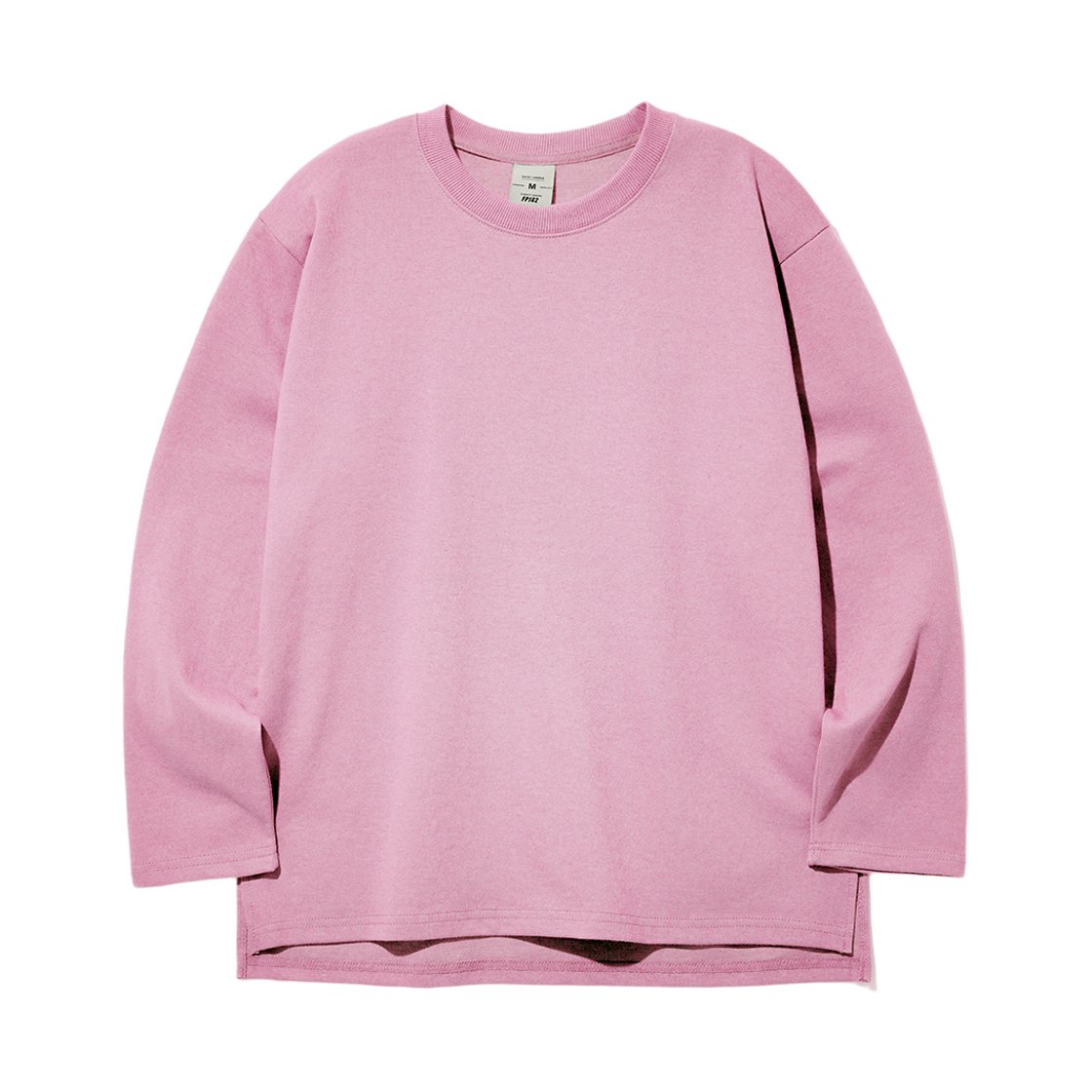 JHLT1273_pink_k FP142 Double Cotton Muji long Sleeve Pink JHLT1273