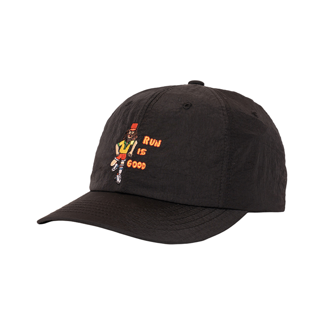 빅웨이브 컬렉티브 런 이즈 굿 나일론 캡 블랙(BIGWAVE COLLECTIVE Run Is Good Nylon Cap Black) - 2