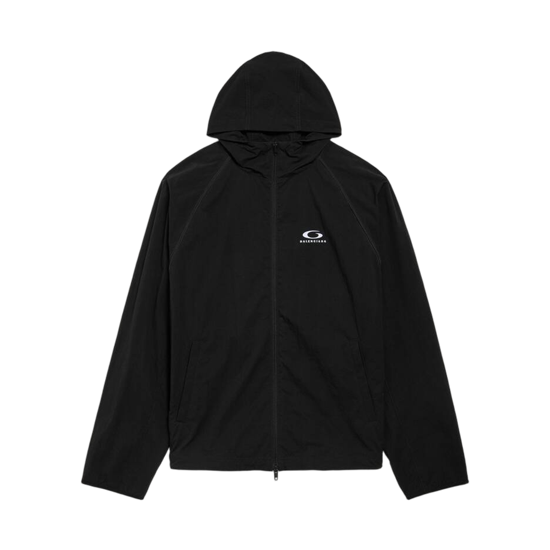866529TUO051000 Balenciaga Technical Tracksuit Jacket Black