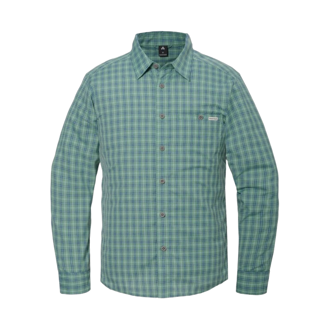 1114834 Montbell Wickron Light Single Pocket Long Sleeve Shirt Green 25
