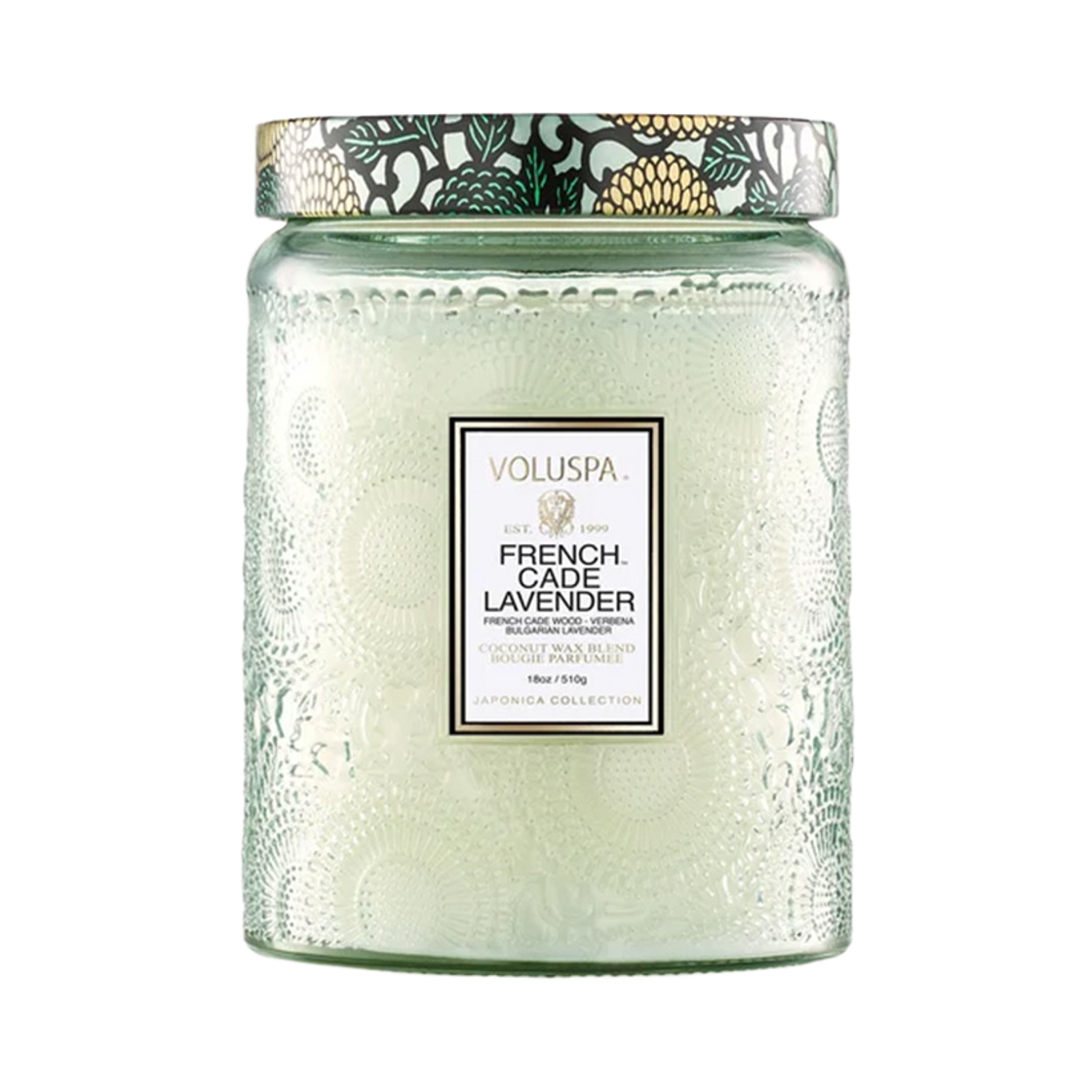 볼루스파프렌치카데라벤다 L글라스 18oz(VOLUSPA French Cade Lavender L Glass Candle 18oz)