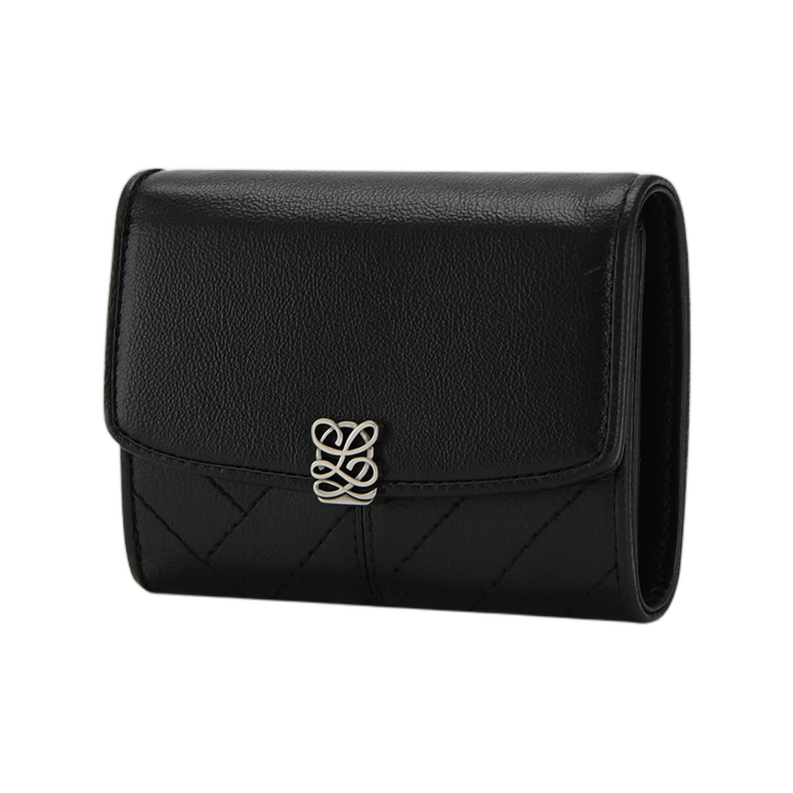 루이까또즈 엘퀄팅 컴팩트 월렛 블랙(Louis Quatorze L-Quilting Compact Wallet Black) - 2