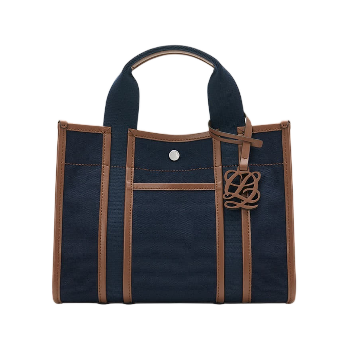 LVHT1SO07FA4NA0221 Louis Quatorze Canvas Tote Bag Navy