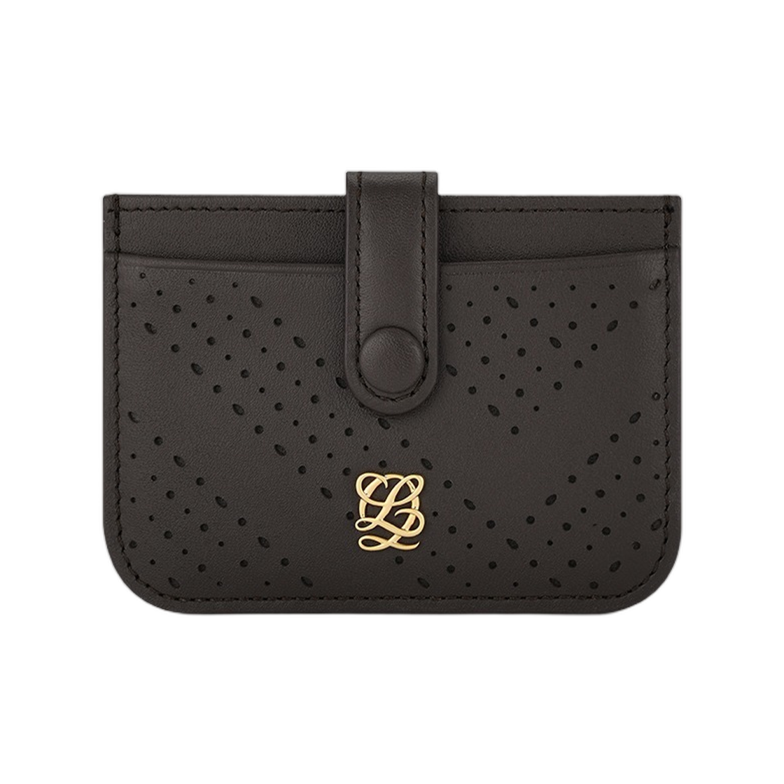 LVS61FM27FI1BR0171 Louis Quatorze L-Pattern Card Holder Brown