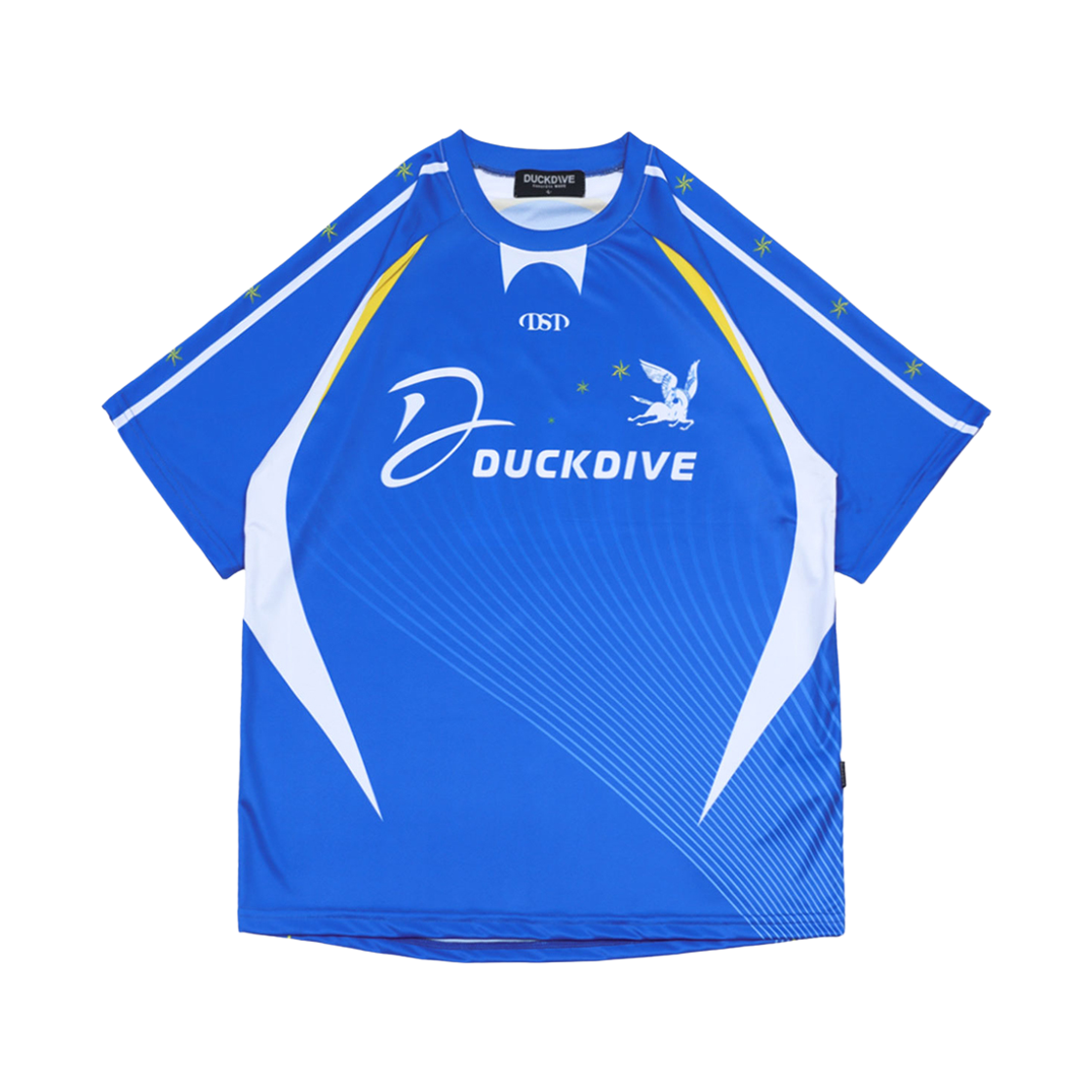 DSTP3SS002 DUCKDIVE Peach Star Short Sleeve Jersey Blue