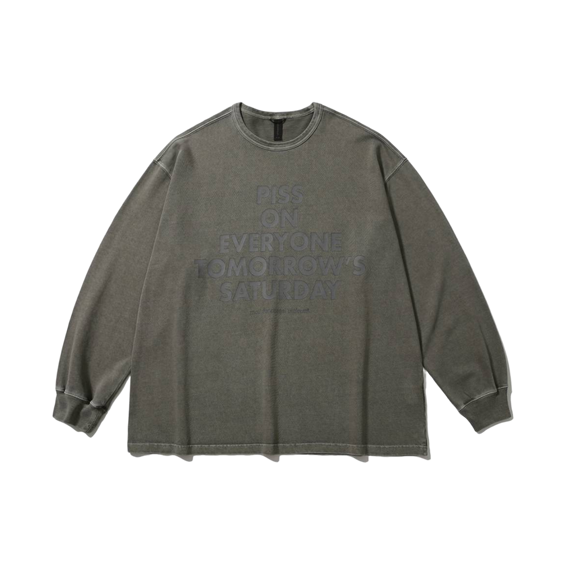 PMF026-03JL07 [AW26] moif Garment Dyed L/S Tee / Dyed Taupe