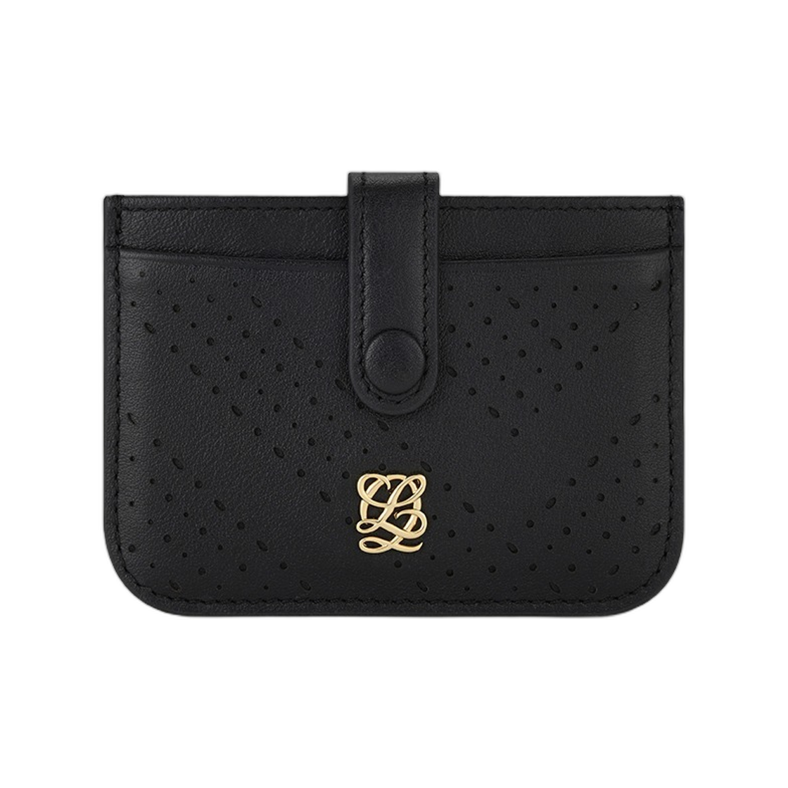 LVS61FM27FI1BL0171 Louis Quatorze L-Pattern Card Holder Black