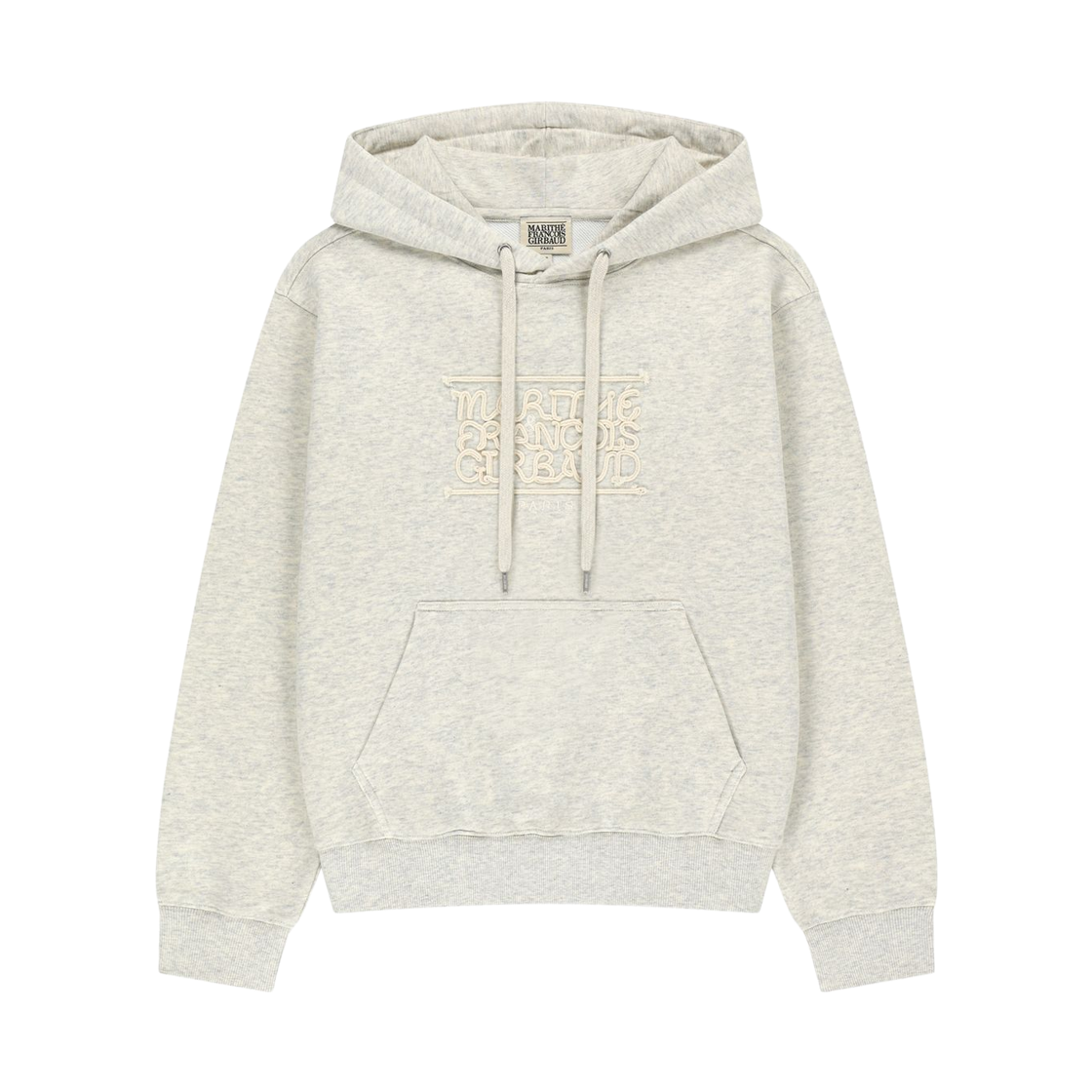 MFG46FHD205-OTM (W) Marithe Francois Girbaud Rope Applique Hoodie Oatmeal