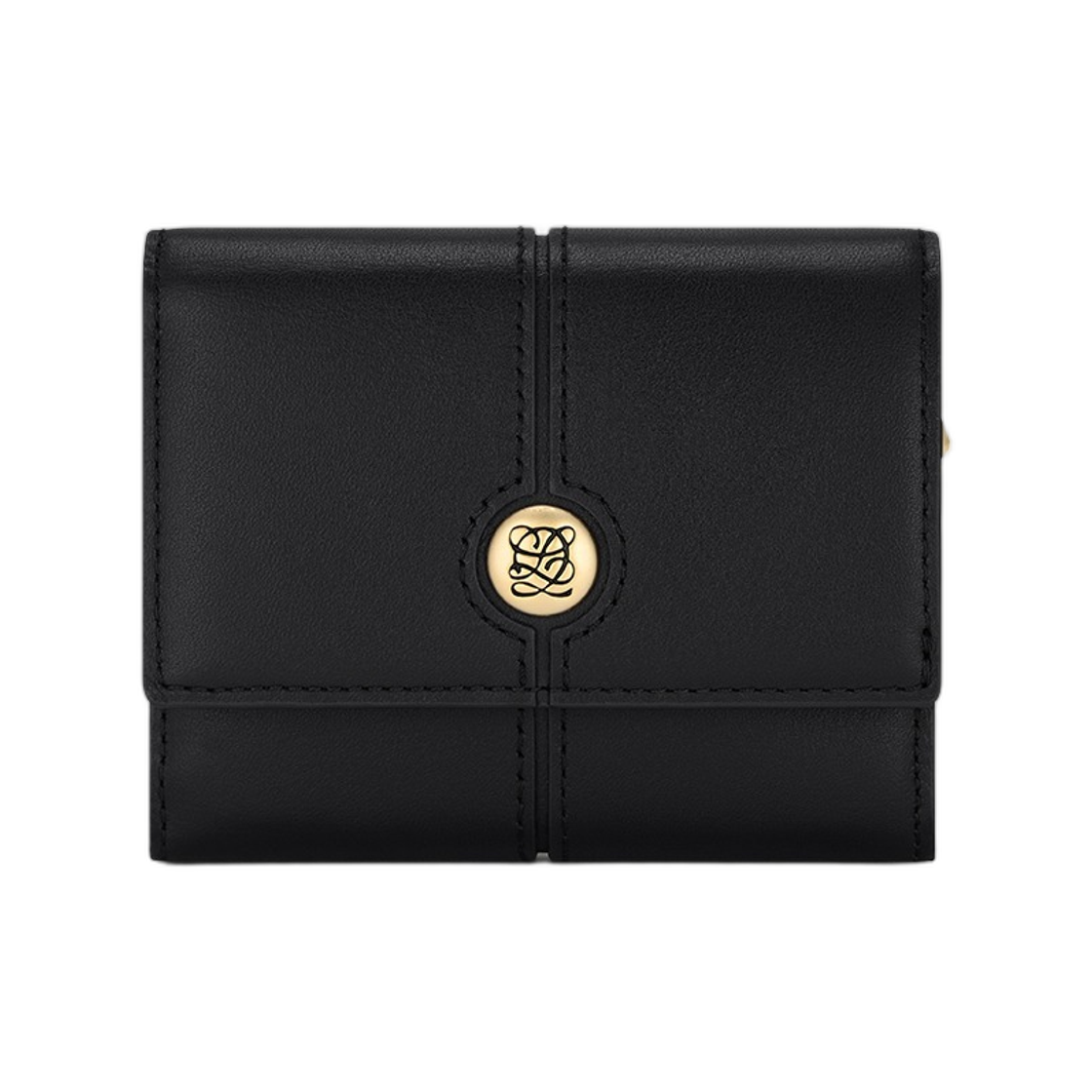 LVS61PB01FF4BL0171 Louis Quatorze Barrate Half Wallet Black