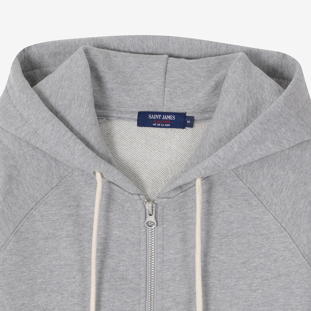 세인트제임스 봉봉 쁘띠 후디 집업 GRY ASJF2G3KR07-GRY(Saint James Bon Bon Petit Hoodie Zip GRY) - 3