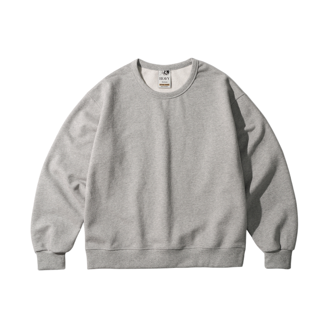 KJMT1544_gray_291 FP142 Mtor Authentic Crew Neck Sweatshirts Gray KJMT1544