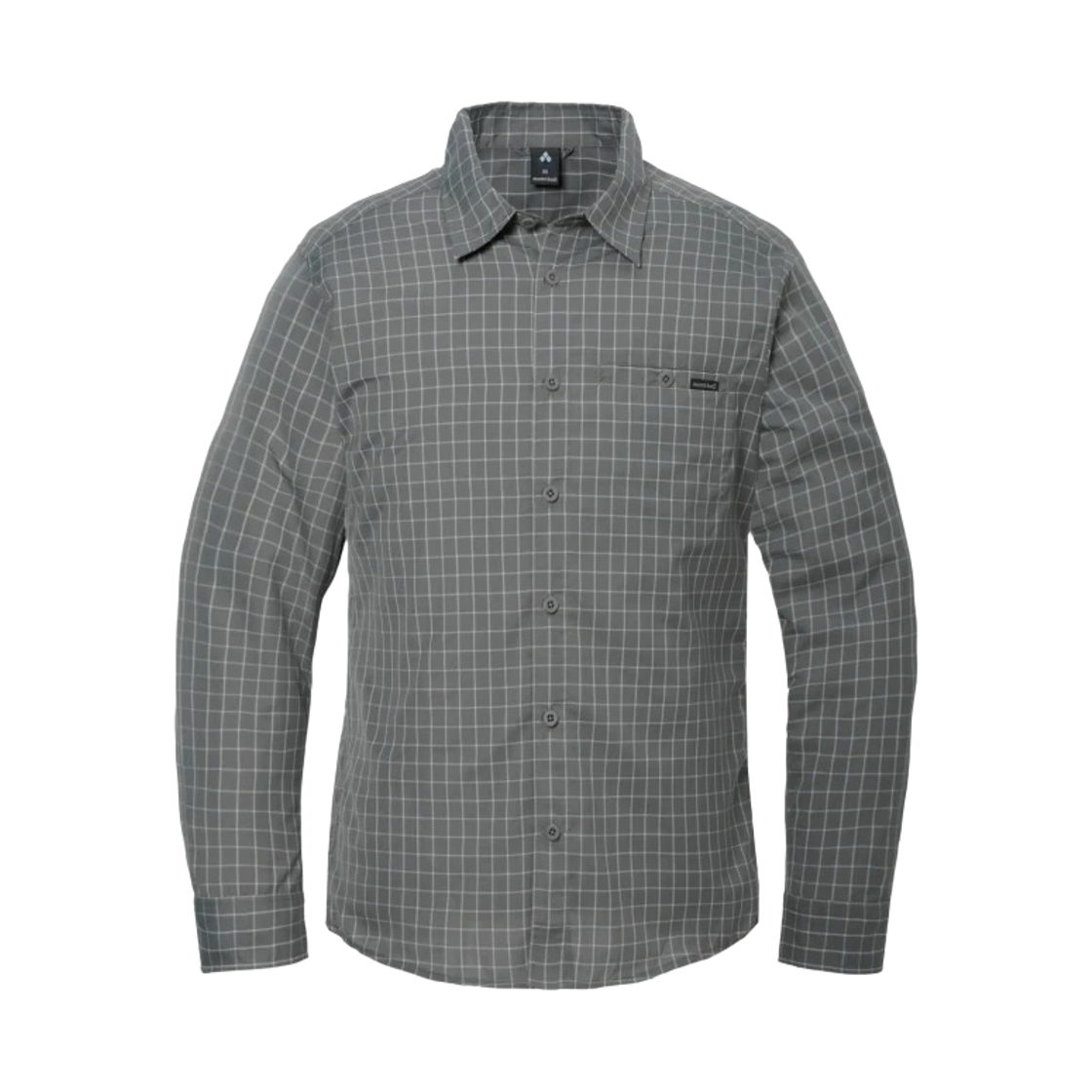 1114834 Montbell Wickron Light Single Pocket Long Sleeve Shirt Gray 25