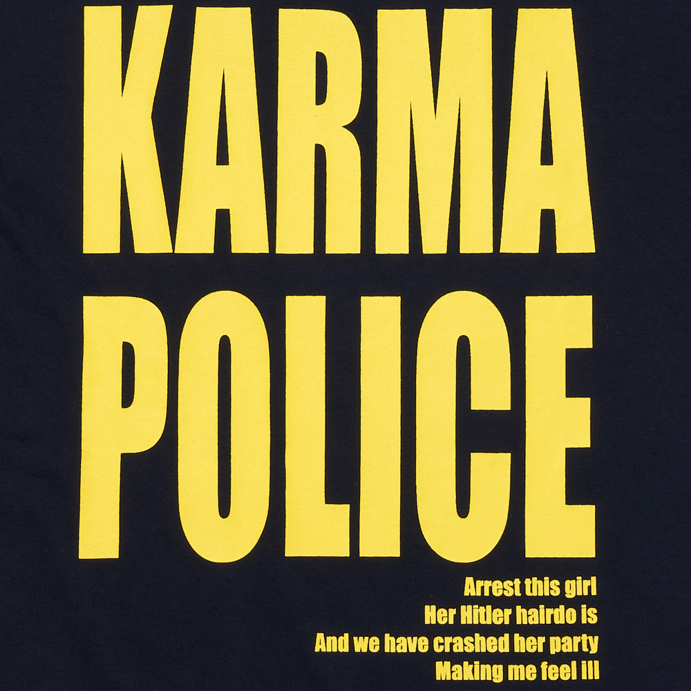 아모우 카르마 폴리스 레이어드 티셔츠 네이비(AMOU Karma Police Layered T-Shirt Navy) - 4