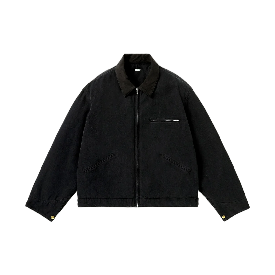 26AAP-01-51 A.Presse Vintage Silk Cotton Detroit Jacket Black - 26FW
