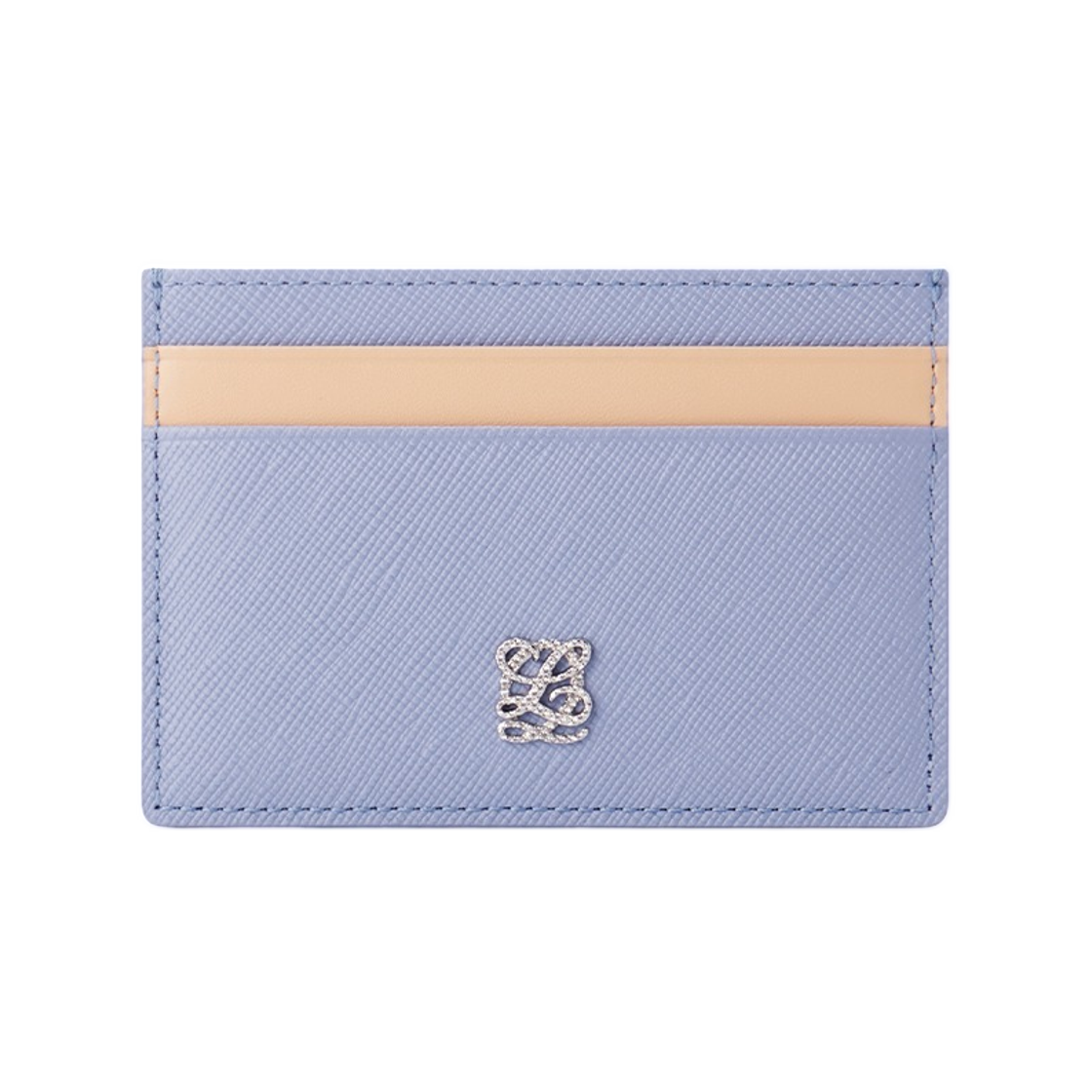 LLSQ3SD82FI1PB0171 Louis Quatorze Leather Card Holder Persian Blue