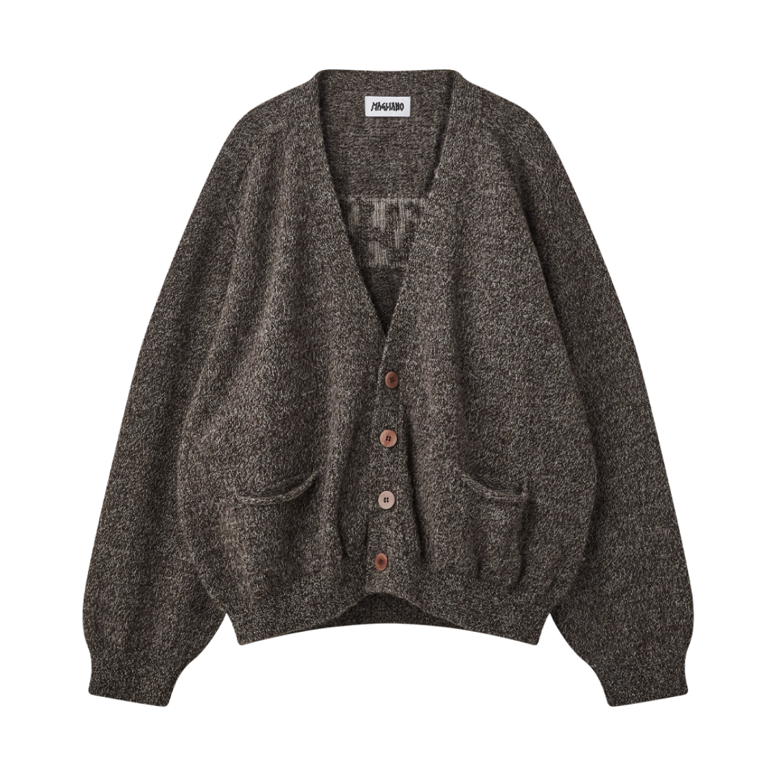KM6DKNCMG02DB Magliano Grandpa Cardigan Dark Natural - 26FW