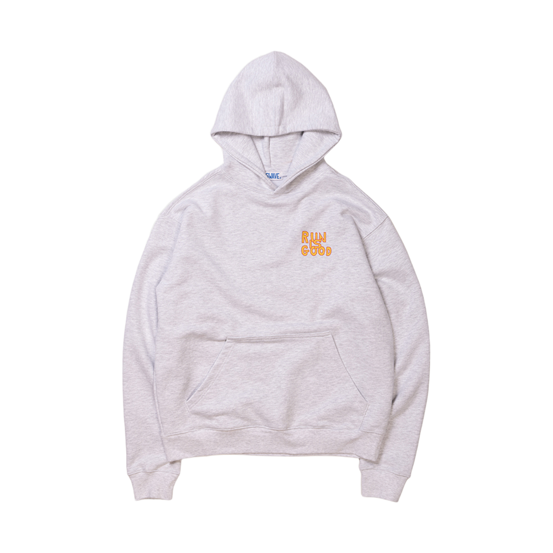 빅웨이브 컬렉티브 런 이즈 굿 후드티 애쉬(BIGWAVE COLLECTIVE Run Is Good Hoodie Ash) - 2