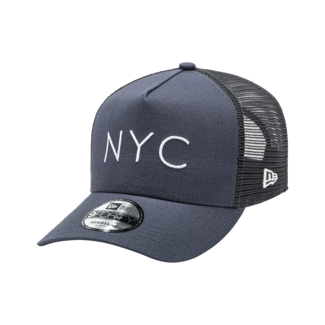 14561867 New Era 9Forty NYC Thin A-Frame Trucker Ball Cap Dark Graphite