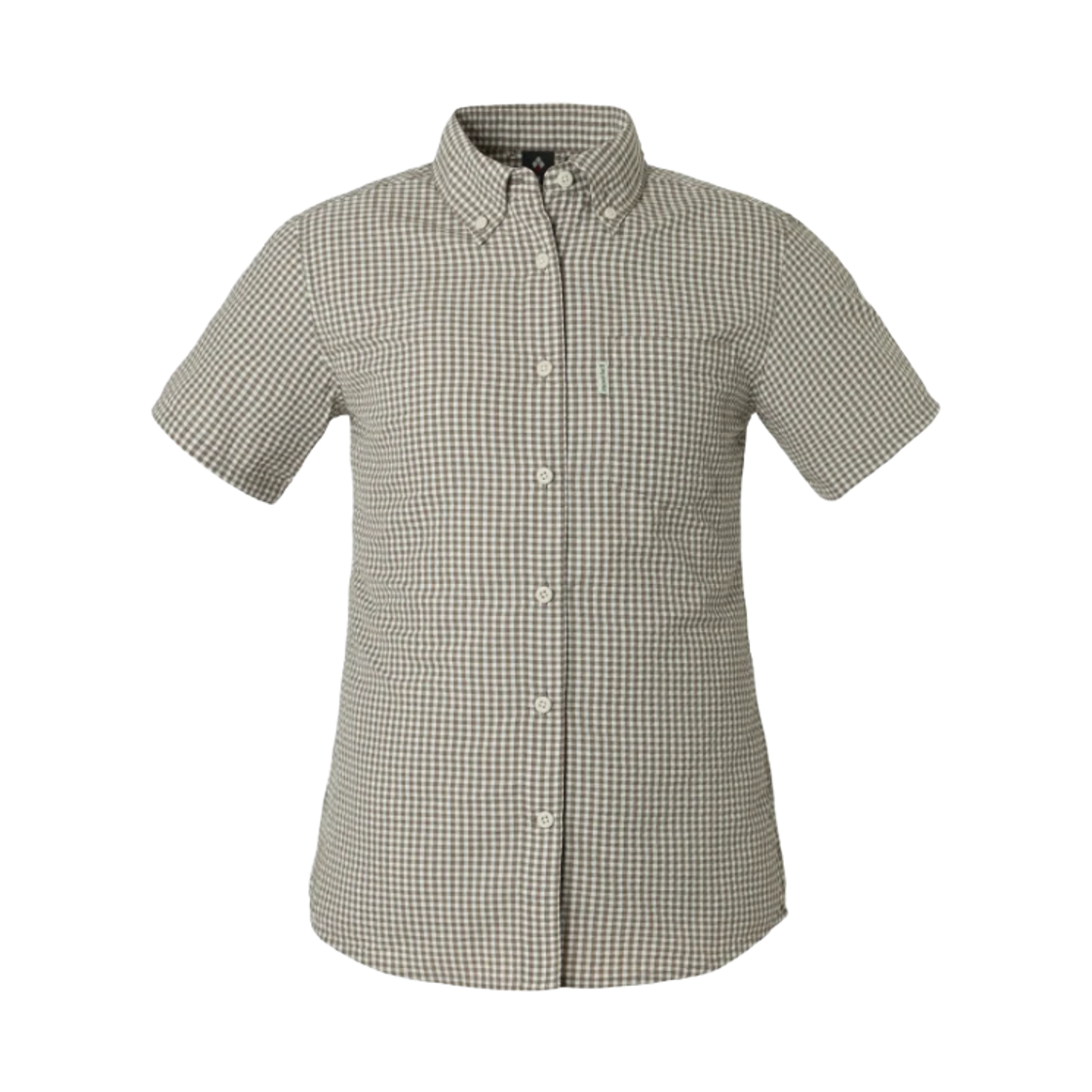 1114550 (W) Montbell Wickron Dry Touch Short Sleeve Shirt Brown