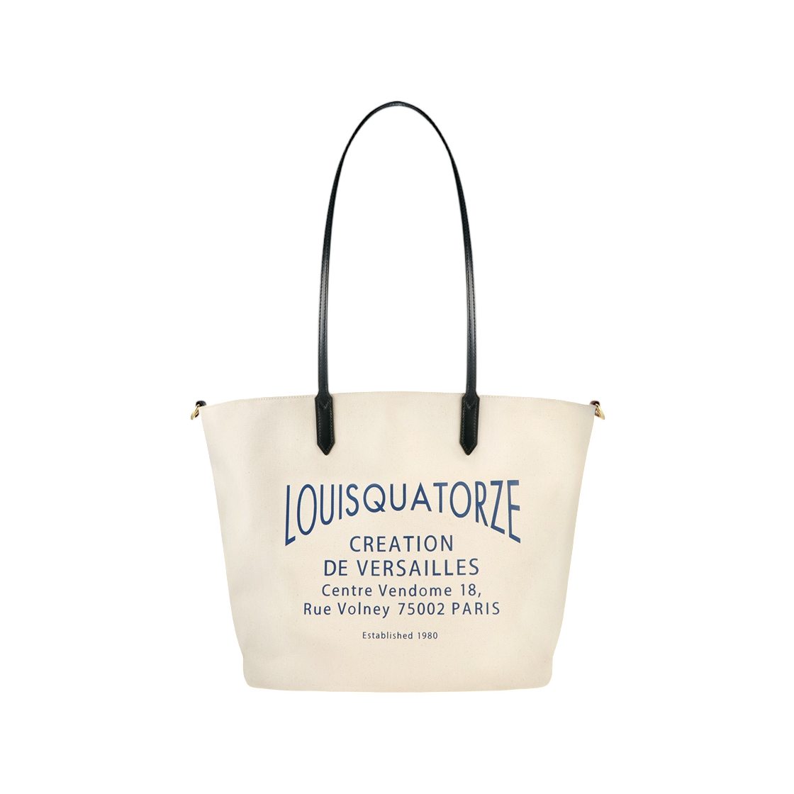 LLHR1SO06FA5BL0301 Louis Quatorze Canvas Shopper Bag Black