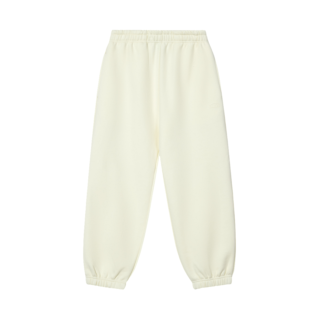 - Emis Mono Logo Sweatpants Cream
