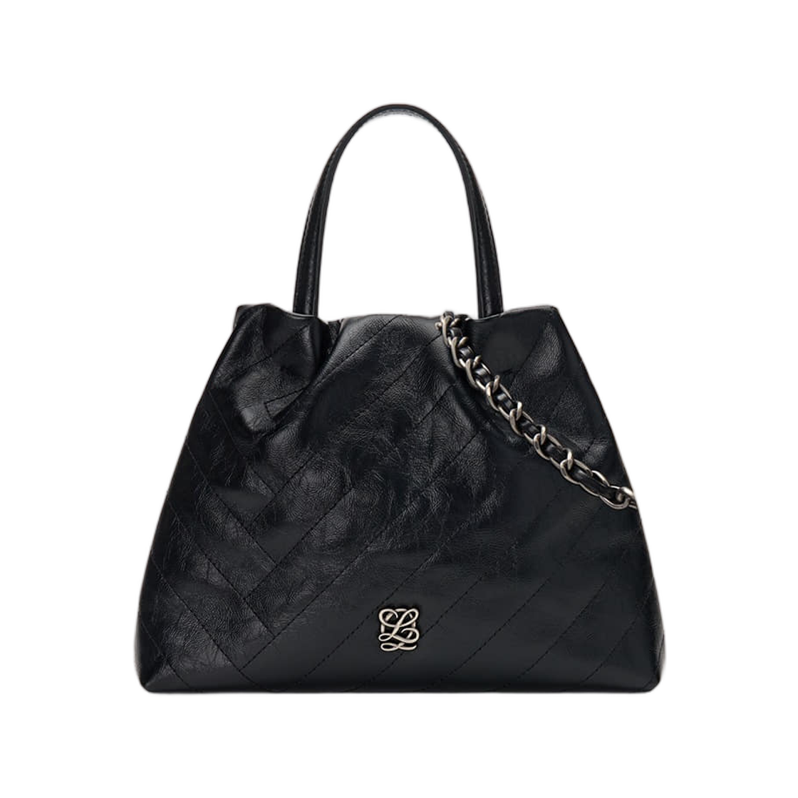 LCHT1QT02FA9BL0170 Louis Quatorze L-Quilting Shoulder Bag S Black