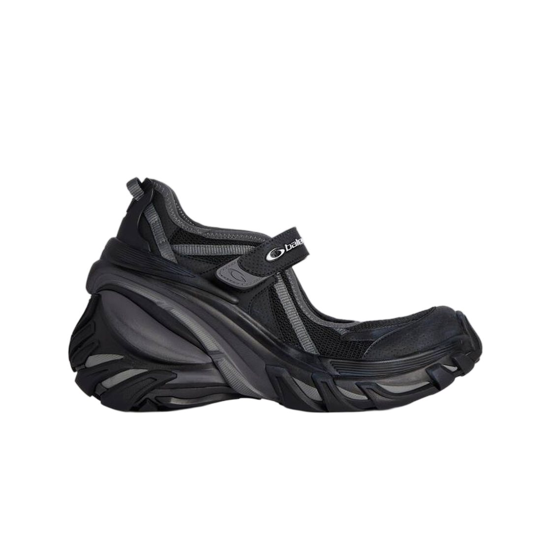 A002M2WWDMG1011 (W) Balenciaga Hydra Mary Jane Sneaker Black
