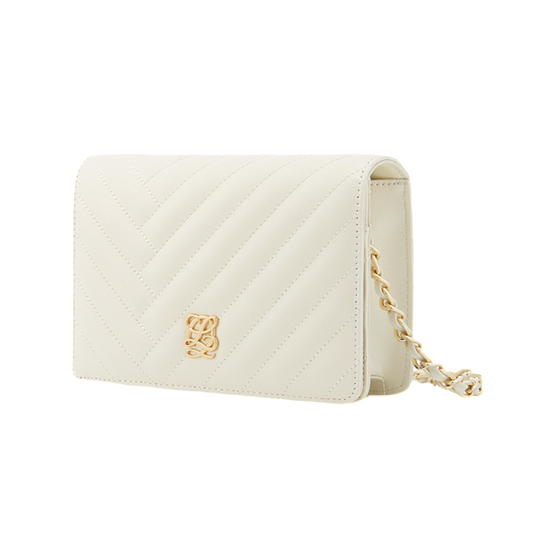 루이까또즈 엘퀄팅 미니 크로스바디백 아이보리(Louis Quatorze L-Quilting Mini Crossbody Bag Ivory) - 2