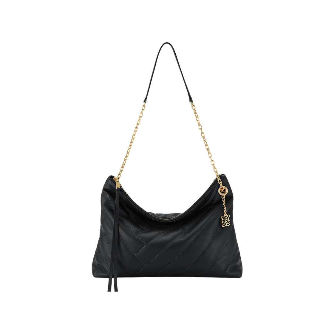 LLH63QT01FA0BL0171 Louis Quatorze L-Quilting Shoulder Bag Black