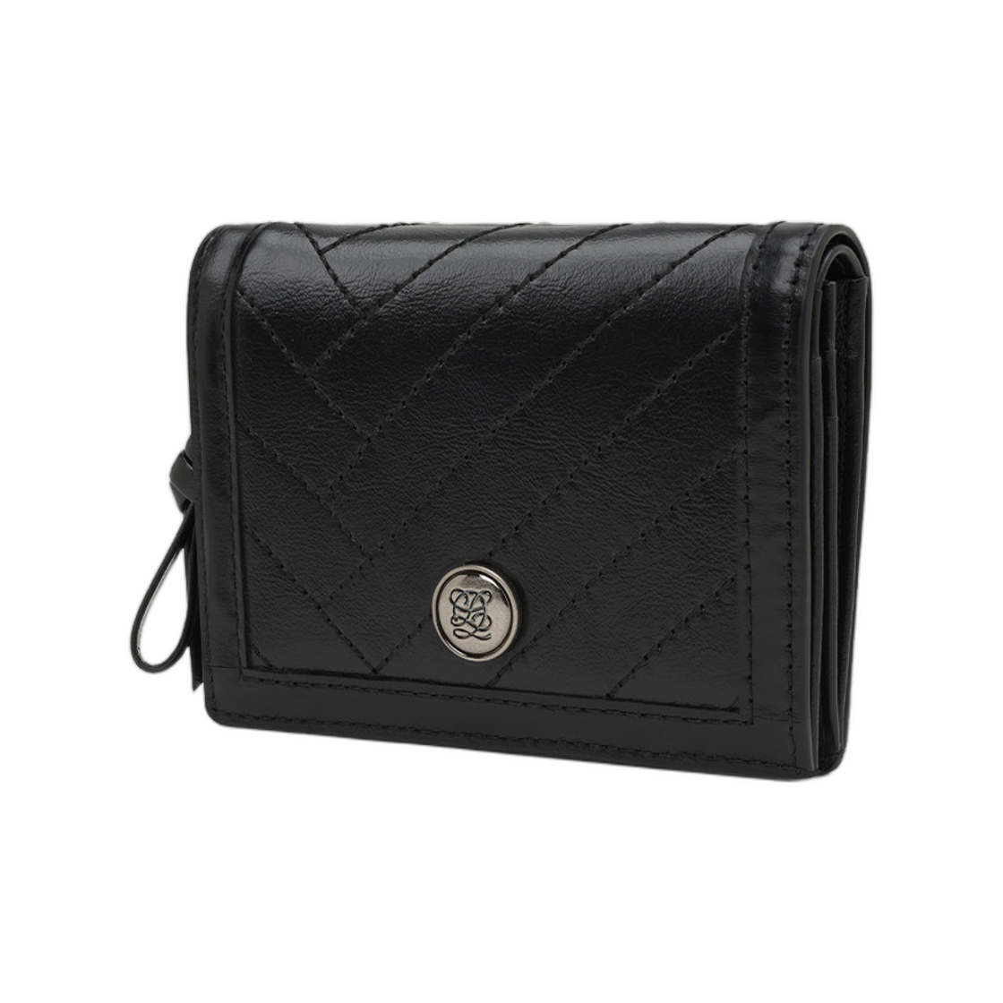 루이까또즈 엘퀄팅 컴팩트 월렛 블랙(Louis Quatorze L-Quilting Compact Wallet Black) - 2