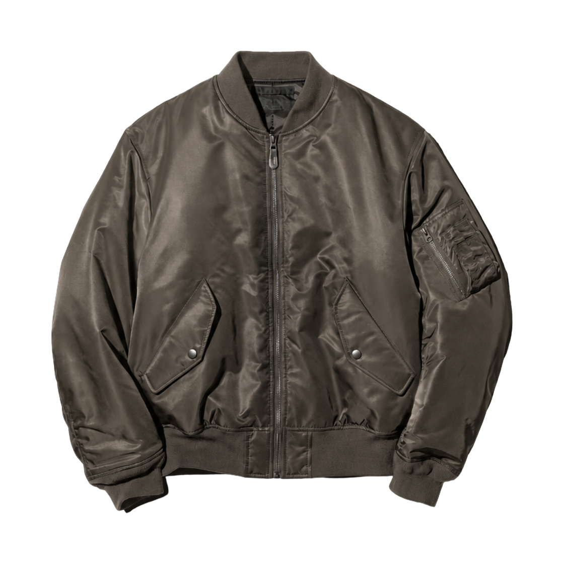491292-39 Uniqlo MA-1 Blouson Dark Brown