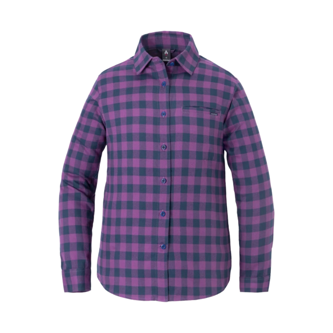 1114602 (W) Montbell Wickron O.D. Single Pocket Shirt Purple
