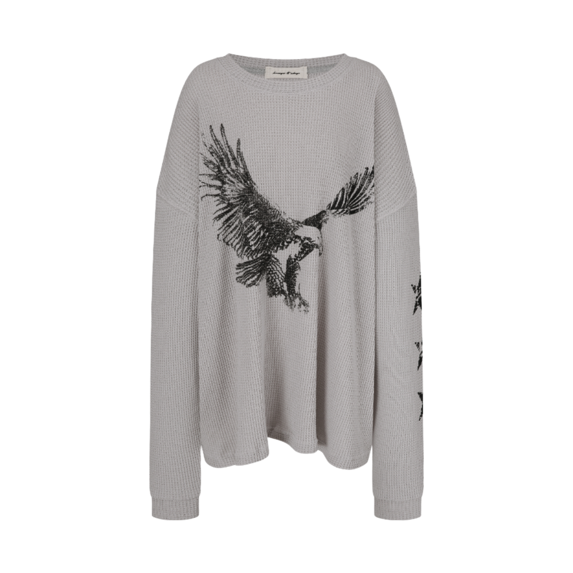 MF26TS076 [KREAM 단독] Langer Eagle Waffle Graphic T-Shirt Gray