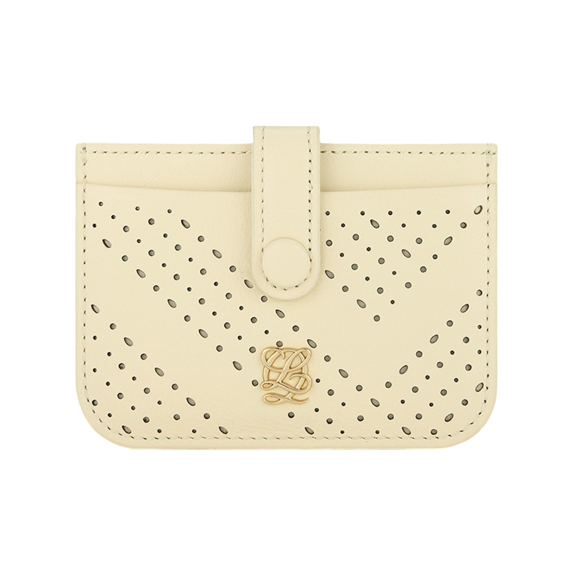 LVS61FM27FI1IV0171 Louis Quatorze L-Pattern Card Holder Ivory