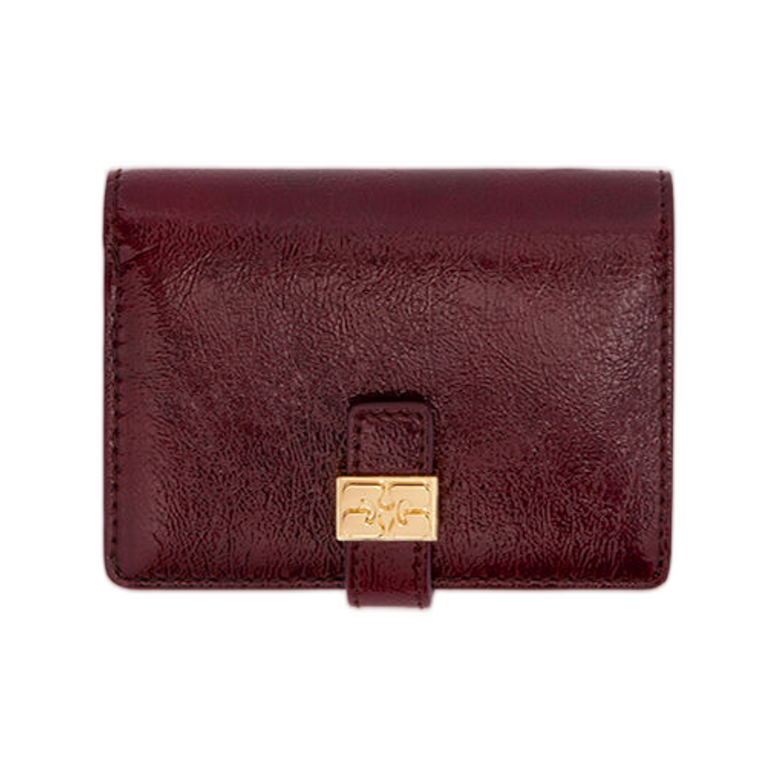 가니 수 슬림 카드 홀더 레드 버건디(Ganni Sue Slim Card Holder in Red Burgundy)