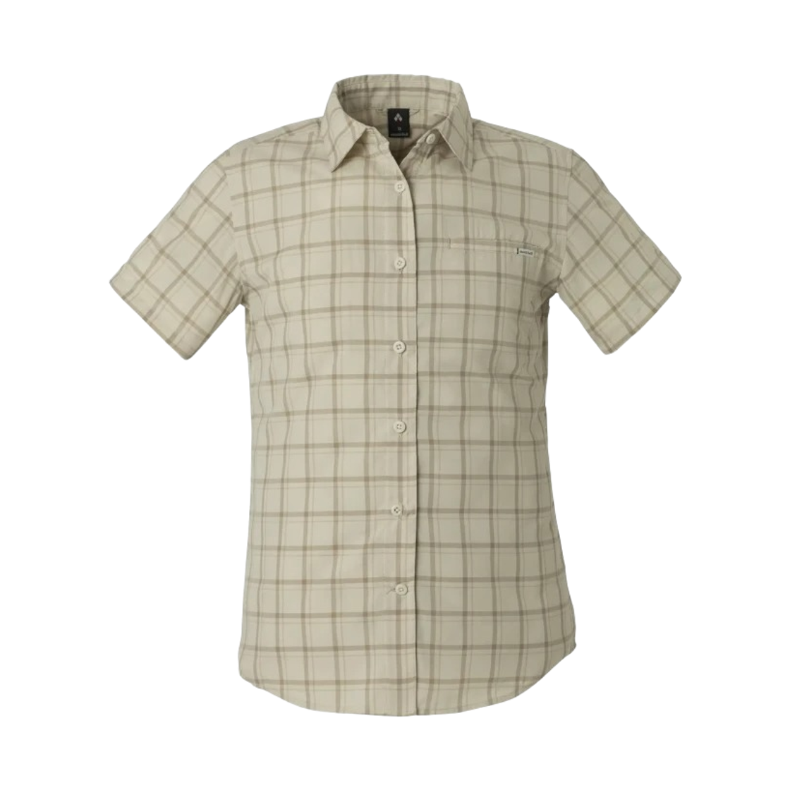 2304482 (W) Montbell Wickron Light Single Pocket Short Sleeve Shirt Tan