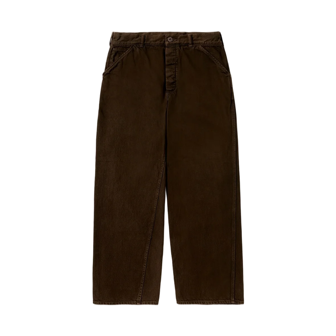 26AAP-04-16 A.Presse Vintage Denim Work Pants Brown - 26FW