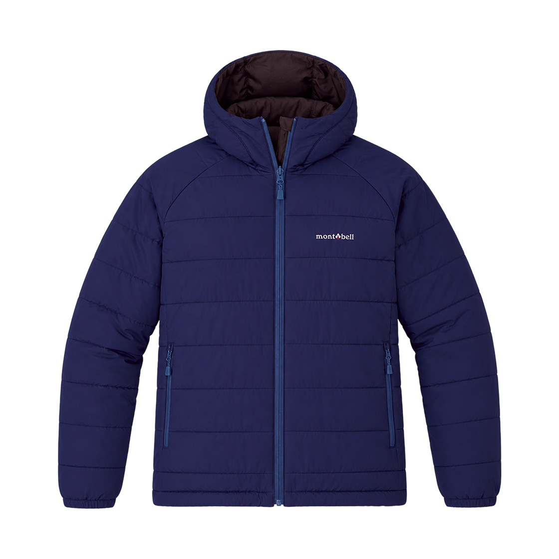 (W) 몽벨 써멀랜드 파카 미드나잇 블루 마룬((W) Montbell Thermaland Parka Midnight Blue Maroon) - 2