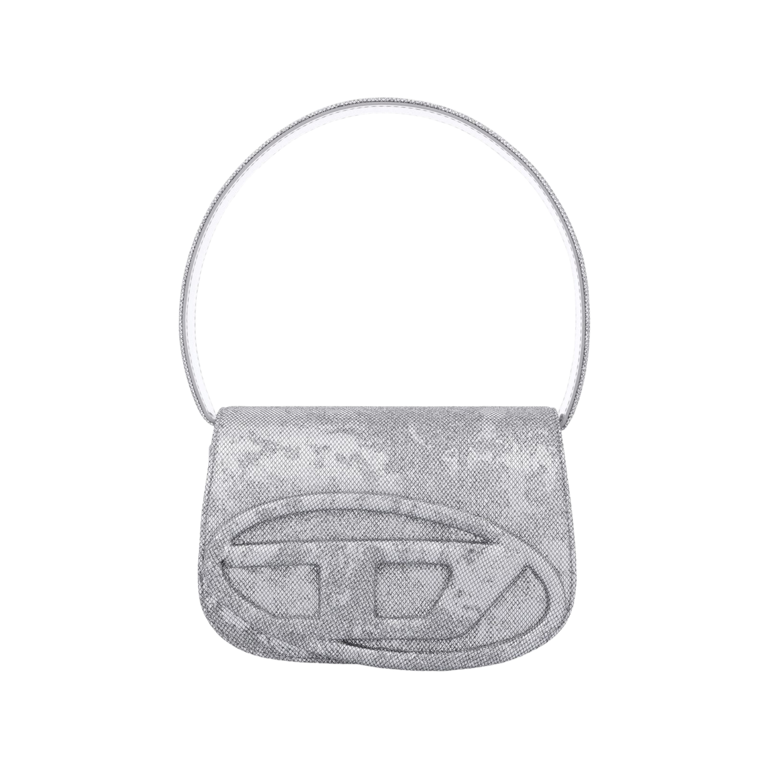 X08396P5126-H0535 Diesel 1DR Shoulder Bag Silver