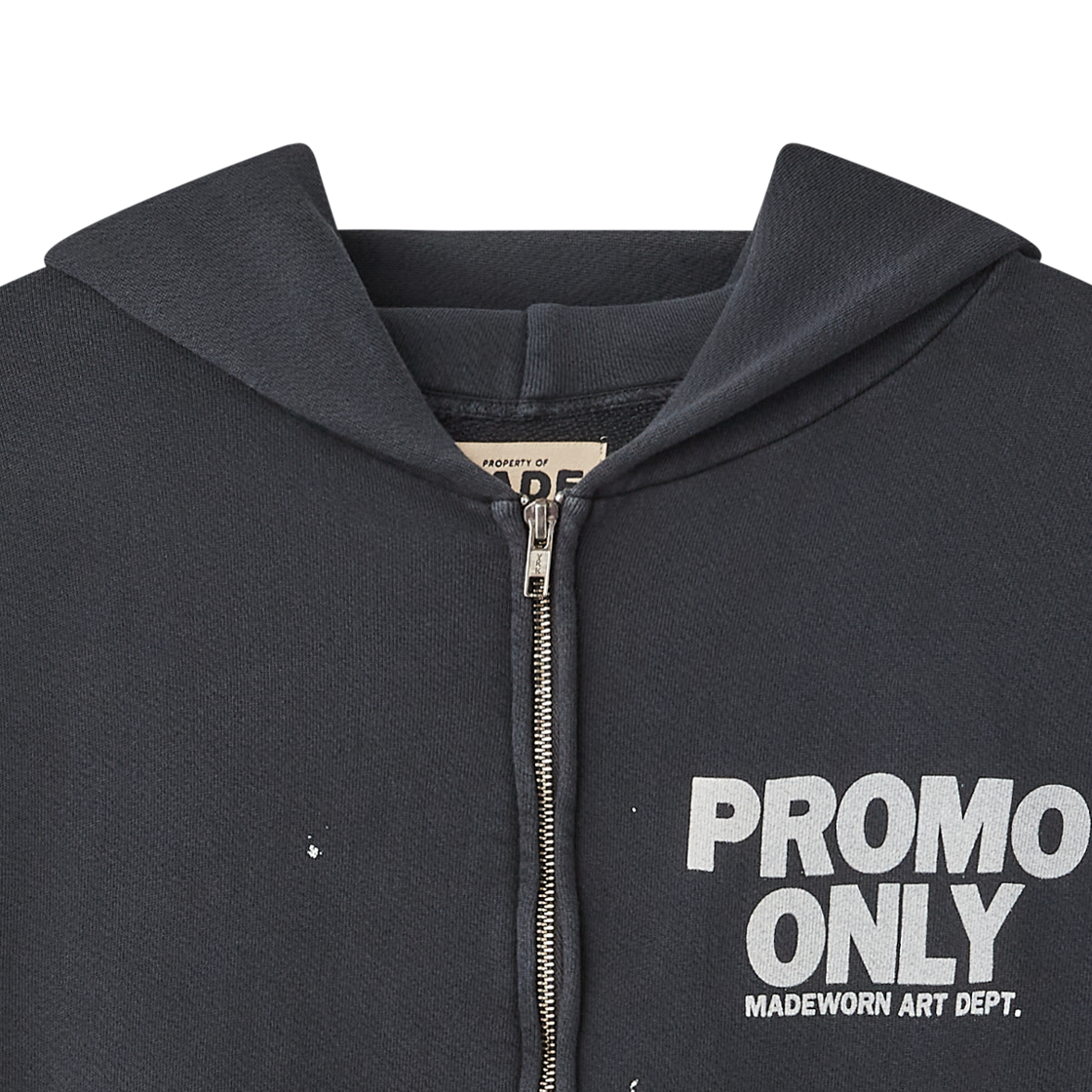 메이드원 프로모 집 후디 콜 - 26FW(MadeWorn Promo Zip Hoodie Coal - 26FW) - 3