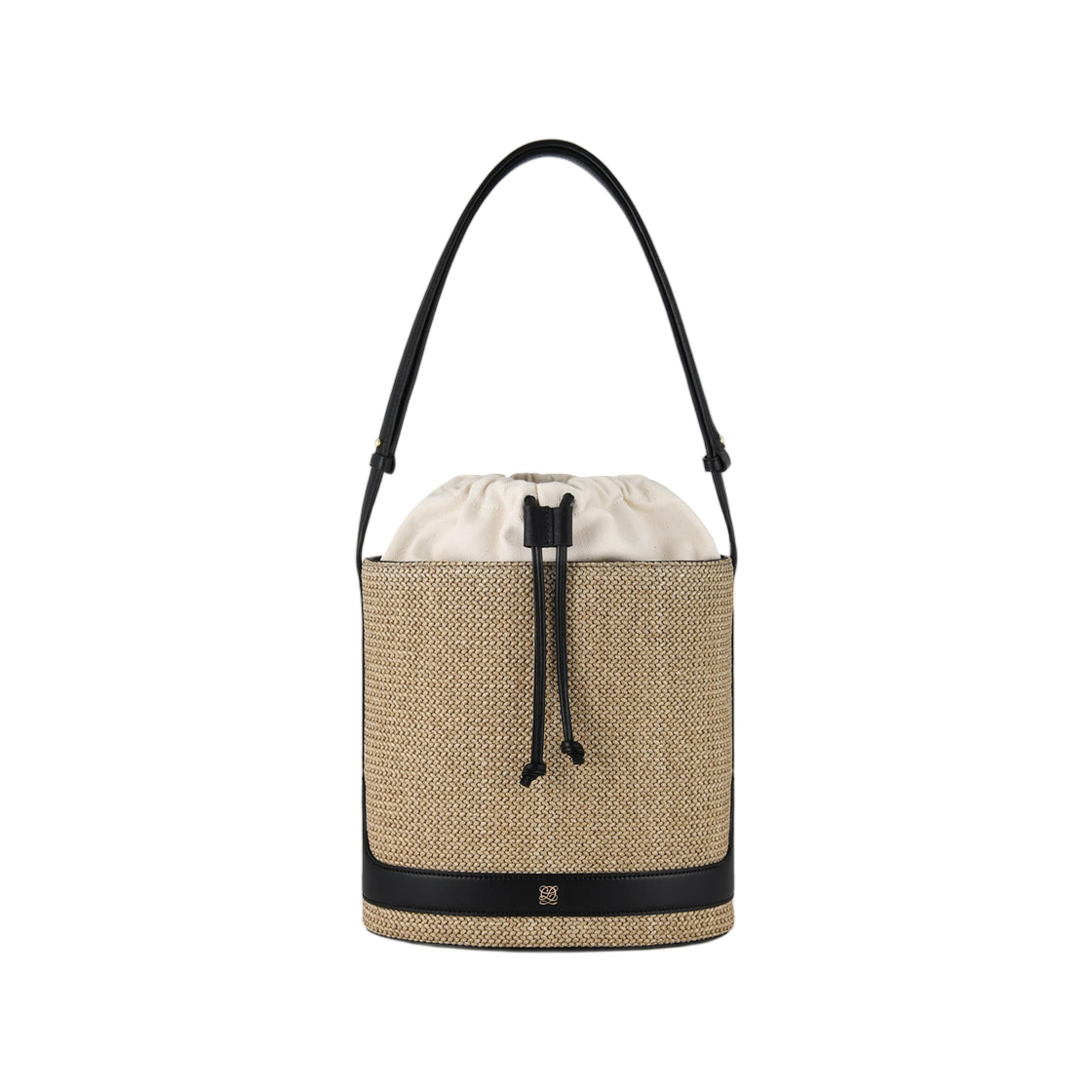 LLH61SO19FAFBL0421 Louis Quatorze Nesto Bucket Bag Black