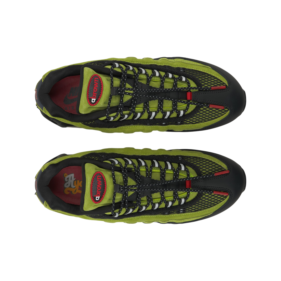 나이키 x 아야 브라운 에어맥스 95 빅 버블 아토믹 그린 앤 블랙(Nike x Aya Brown Air Max 95 Big Bubble Atomic Green and Black) - 5