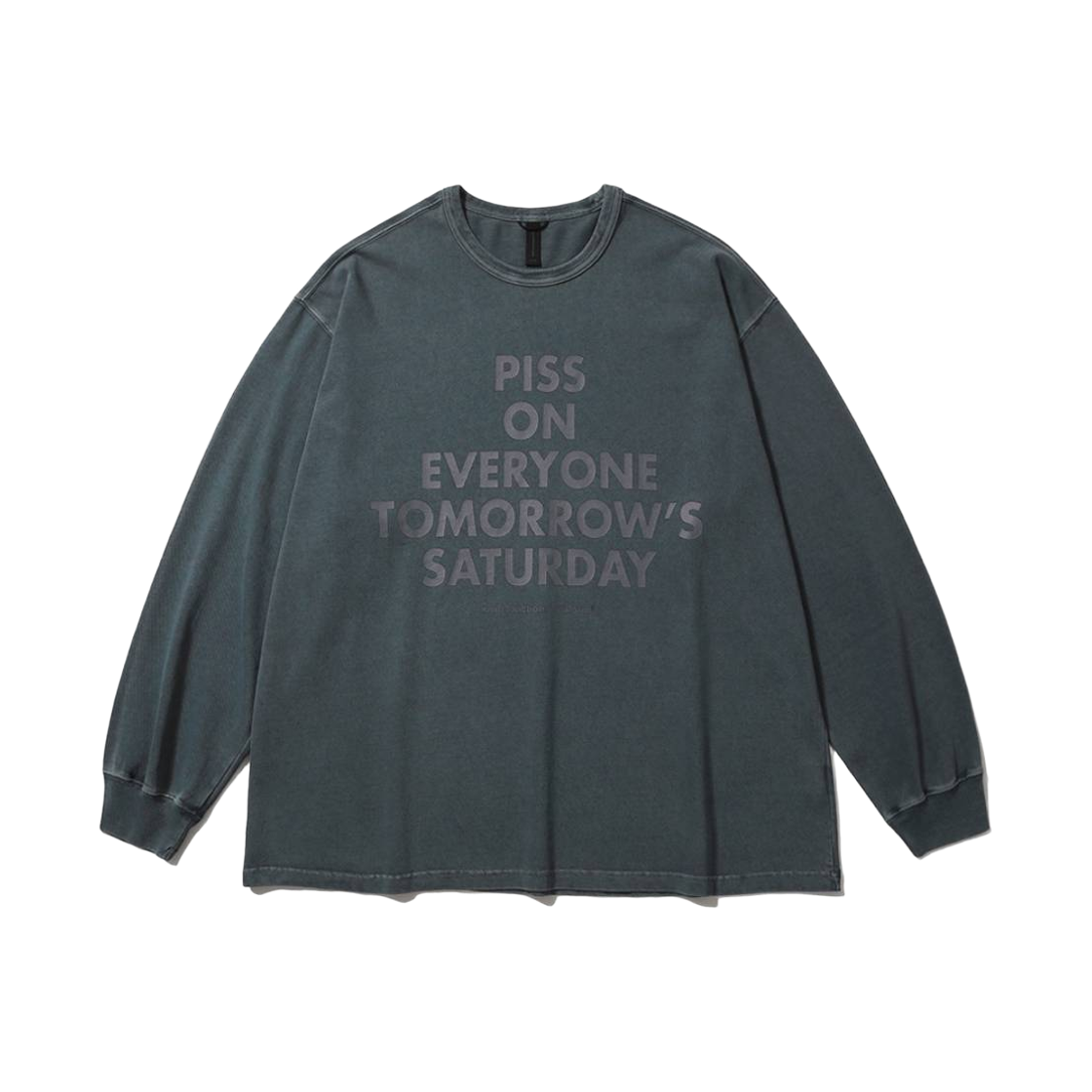 PMF026-03JL07 [AW26] moif Garment Dyed L/S Tee / Dyed Blue