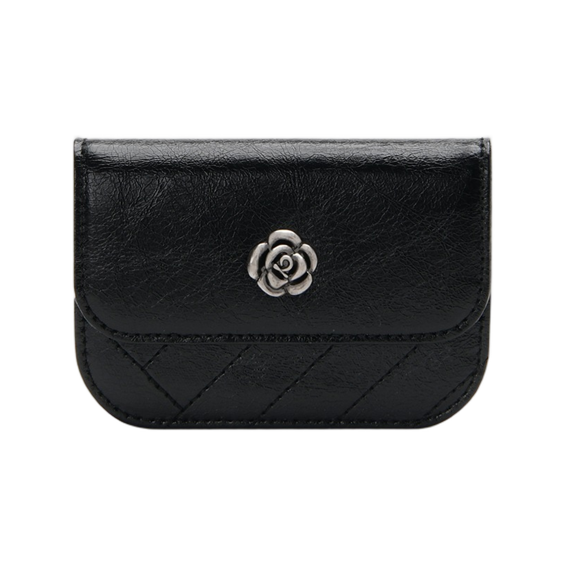 LLST3SD86FI1BL0181 Louis Quatorze Classic Rose Card Holder Black