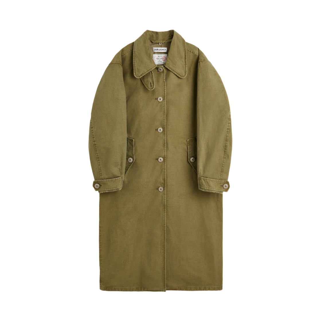 W4261TPK (W) Our Legacy Tundra Coat Pigment Khaki Knife Edge Twill