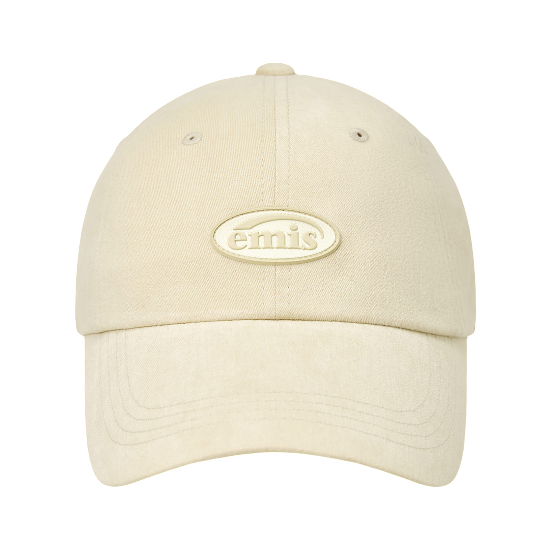 - Emis Mini Rubber Patch Brushed Ball Cap Cream