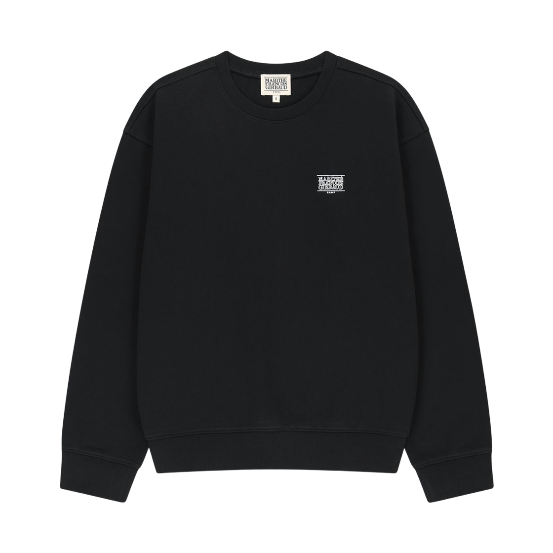 MFG46FSW207-BLK (W) Marithe Francois Girbaud Doodle Classic Logo Oversized Sweatshirt Black