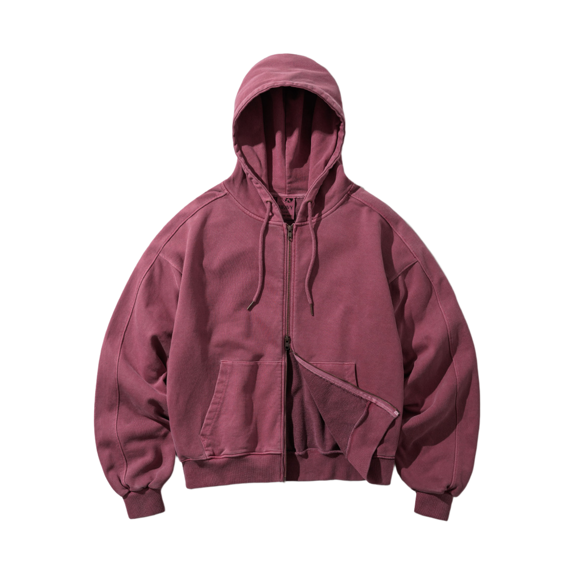 SJHD1449_darkpink_29 FP142 meteor dear pigment zip-up with hood darkpink SJHD1449
