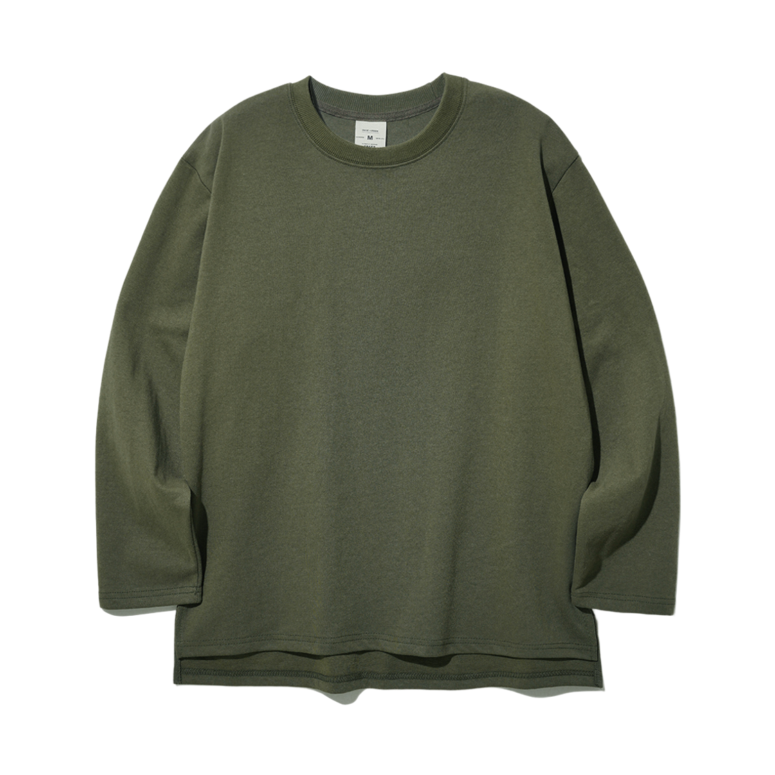 JHLT1273_khaki_k FP142 Double Cotton Muji long Sleeve Khaki JHLT1273